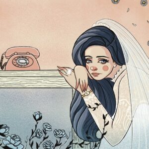 Priscilla illustration Sofia Coppola S'Eve art